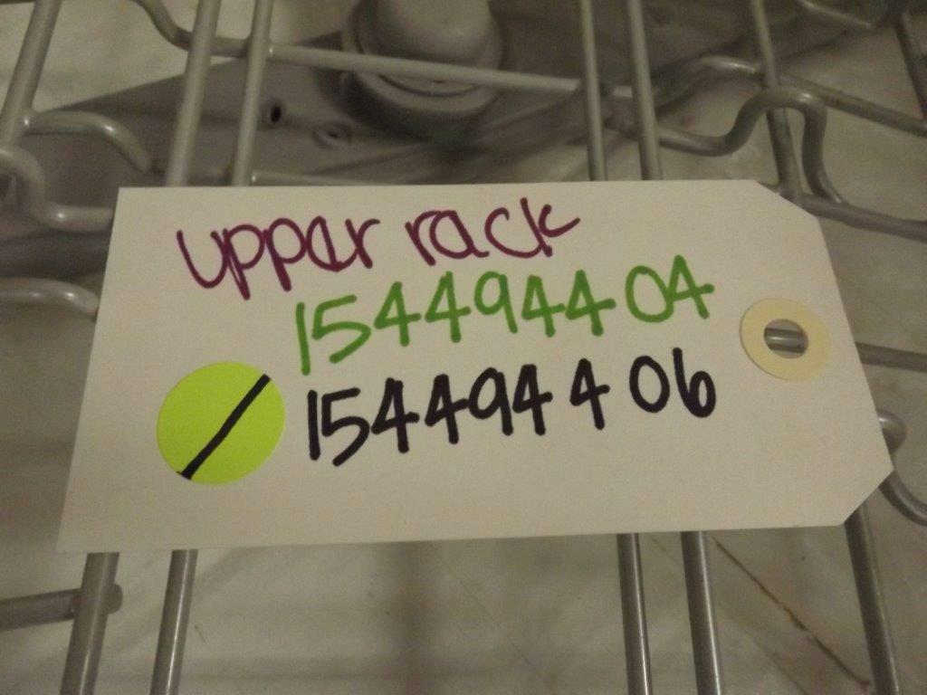 FRIGIDAIRE DISHWASHER 154494404 154494406 UPPER RACK USED FRIGIDAIRE DISHWASHER 154494404 154494406 UPPER RACK USED